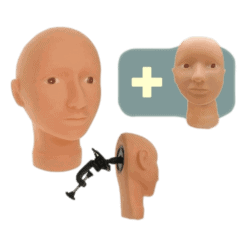 DELUXE Schmink oefenhoofd + extra masker